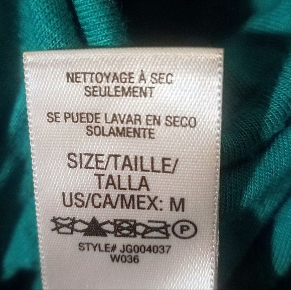 Juicy Couture Med Teal Turquoise Racerback Built-In Bra Casual Long Maxi Dress - Picture 6 of 13